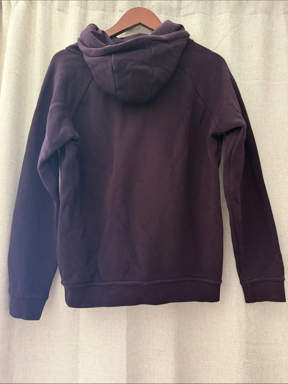 Nike Hoodie in Deep Plum with White Speckled Logo
